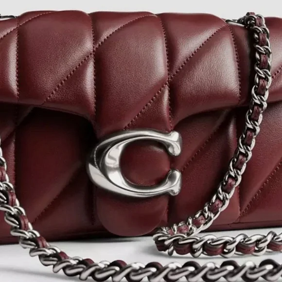 Tabby Shoulder Bag 20 With Pillow Quilting - Dark Ruby - Picture 9 of 13